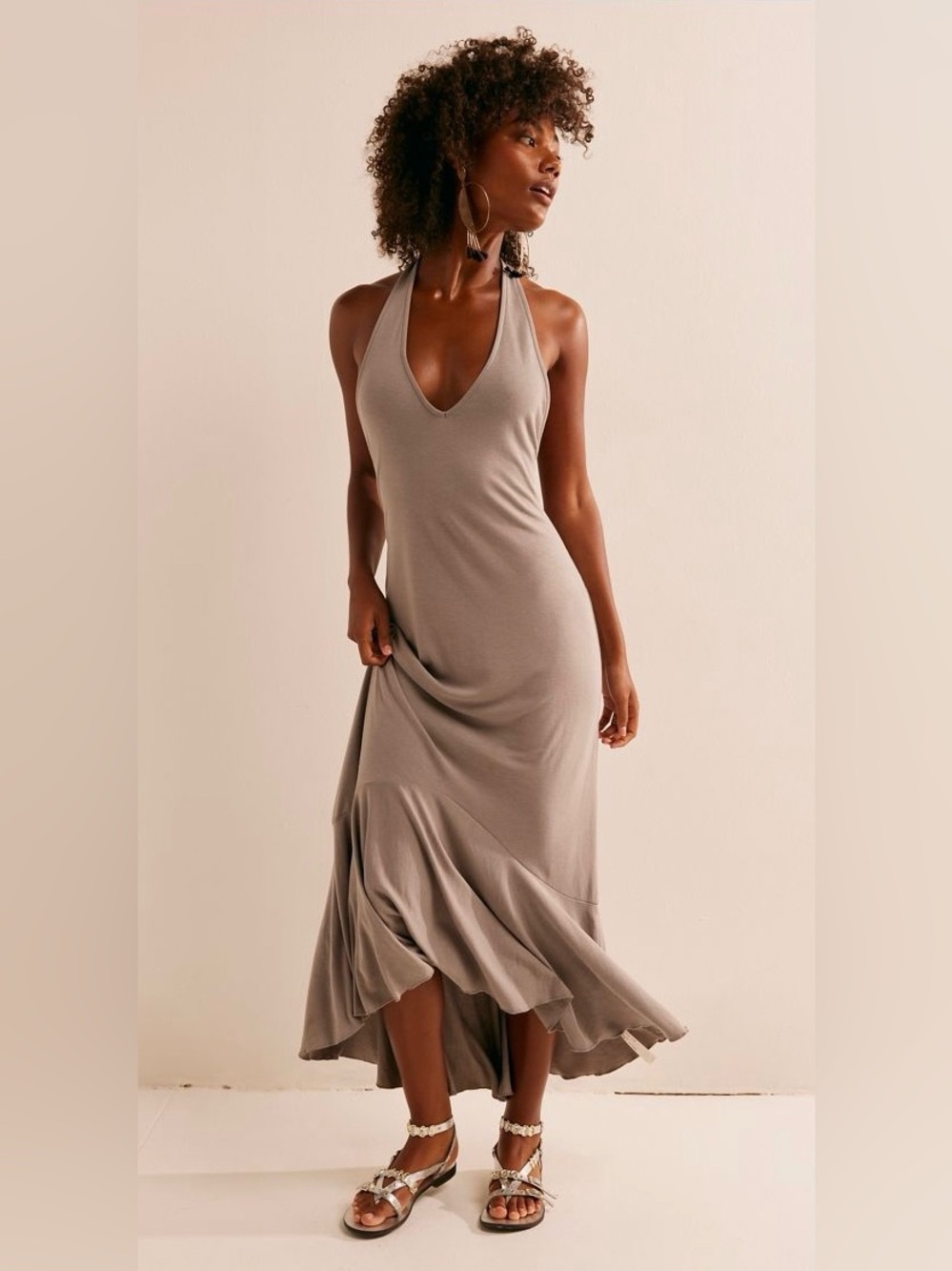 Free People free-est Collection ~ Good Feels Halter Midi Dress ~ Medium ~ NWT** - Picture 11 of 12